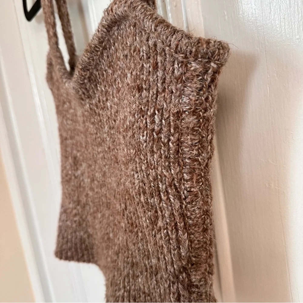 Zara Knit Brown Tank Top - Picture 7 of 12